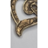 Image 3 : 10K Yellow Gold Open Heart Pendant Featuring Pave Diamonds - Weight: 2.4g