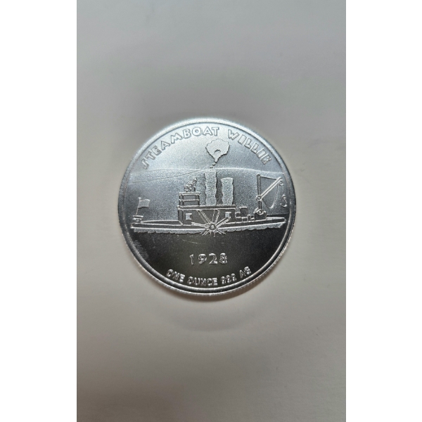 1928 Steamboat Willie .999 Fine Silver 1 oz Round