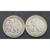 Image 2 : United States 1940 & 1942 Walking Liberty 90% Silver Half Dollars - Face Value: $1.00