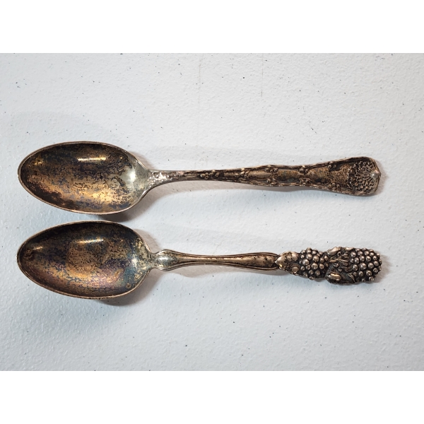 Two Vintage Sterling Silver Spoons TW: 70.5g