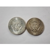 Image 2 : Two 1964 Kennedy Half Dollars - 90% Silver U.S. Coins - FV: $1.00
