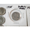 Image 4 : (9) Assorted Years U.S. Buffalo Nickels FV: $0.45