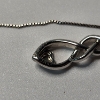 Image 7 : Gorgeous Sterling Silver Necklace w/ Spiral Pendant & 10K Gold Heart Accent - TW: 3.4g