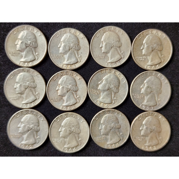 $3 Face Value in 90% Silver Washington Quarters