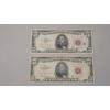 Image 1 : (2) Series 1963 Red Seal $5 Notes - Face Value: $10