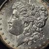 Image 2 : 1887 S Uncirculated Morgan Silver Dollar - Better Grade UnCirculated Coin See Pics BU