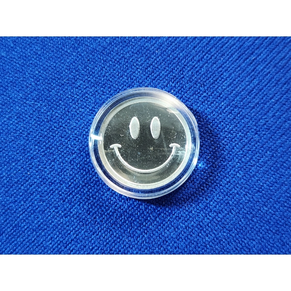 RARE Pan Silver Company Smiley Face 1 Gram .999 Fine Silver Round in Capsule 