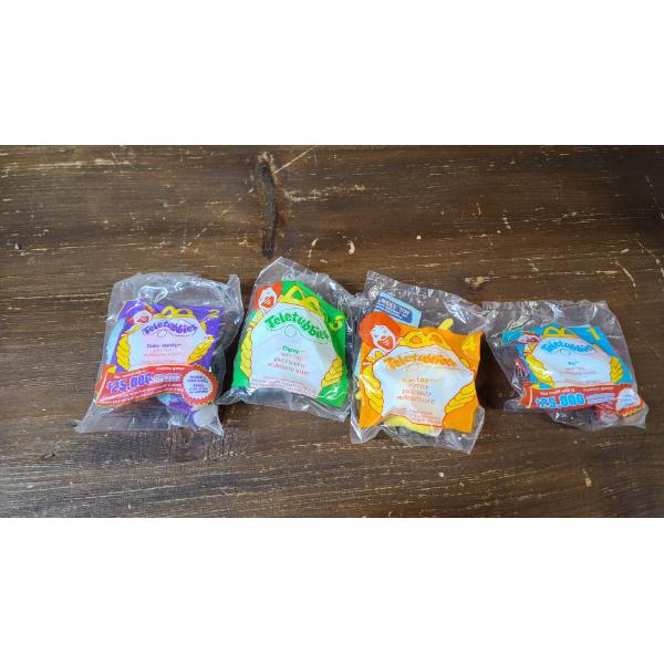 (4) 2000's McDonald's/Teletubbies Toys In Packaging