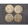Image 4 : Four Assorted 80% Silver Canadian Half Dollars - ASW: 0.3 Oz Per Coin - About 1.2 Oz ASW Total! 