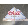 Image 3 : Three Tin Beer Wall Signs, Including Fireball 17''x17'', Coors Light 16''x23'', & Labatt 20''x20''