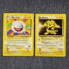 Image 1 : Two Non Holo RARE Vintage BASE SET Pokemon Trading Cards ~ Electrode 21/102 & Electabuzz 20/102