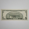 Image 4 : Very Nice Uncirculated 2001 United States $5 Federal Reserve Note 