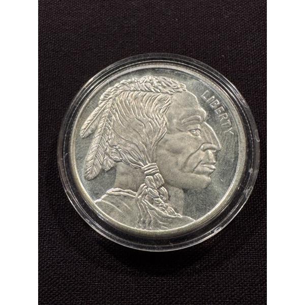 Buffalo Indian .999 One Troy Ounce Fine Silver Coin - Mint Condition