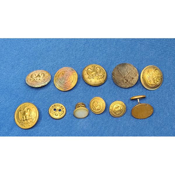 Assorted Vintage Military & Other Buttons