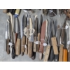 Image 4 : Huge Vintage Knife Collection, Wood Crate, Switches, Old Nails & More 