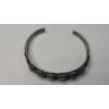Image 2 : Vintage Sterling Silver Cuff Bracelet with Turquoise Stones - Weight: 29.2g