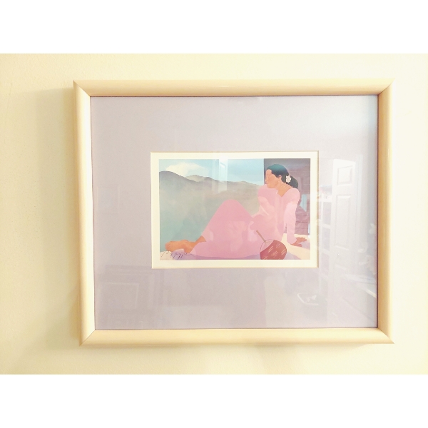 Unique Colorful Modern Lithograph 9 x 12 Print As Shown