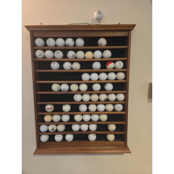Collectors Disney Ball, Wooden Ball Display With Exceptional Ball Collection