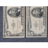 Image 5 : Lot of Two $5 Red Seal Federal Reserve Notes - 1953 & 1963