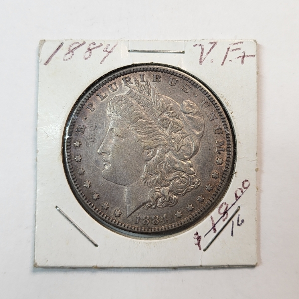 1884 Silver Morgan Dollar - 90% Silver U.S. Coin