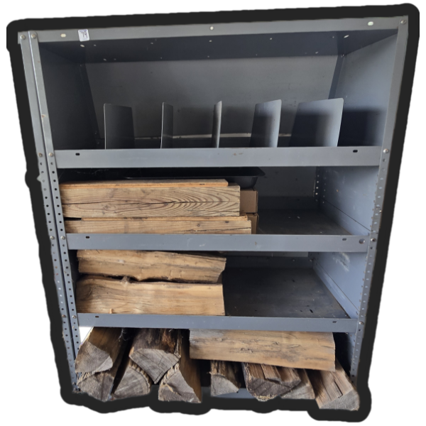 Metal Shelving with Contents - 37.5x46.25x16.25 - 2 of 2