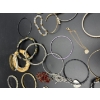 Image 2 : Lot of Tons of Costume Bracelets - Bangle Style- Some Layered - Beaded - Red Earrings