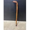 Image 1 : Vintage 34 Inch Hand Carved Walking Stick - Heavy Duty - Incredible Quality - Mint Condition