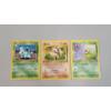 Image 1 : (3) Vintage 1st Edition Pokémon Trading Cards From The Jungle Expansion Set FT Nidorina, Mankey