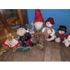 Image 2 : Assorted Christmas Plush, & Two Lighted Snowmen