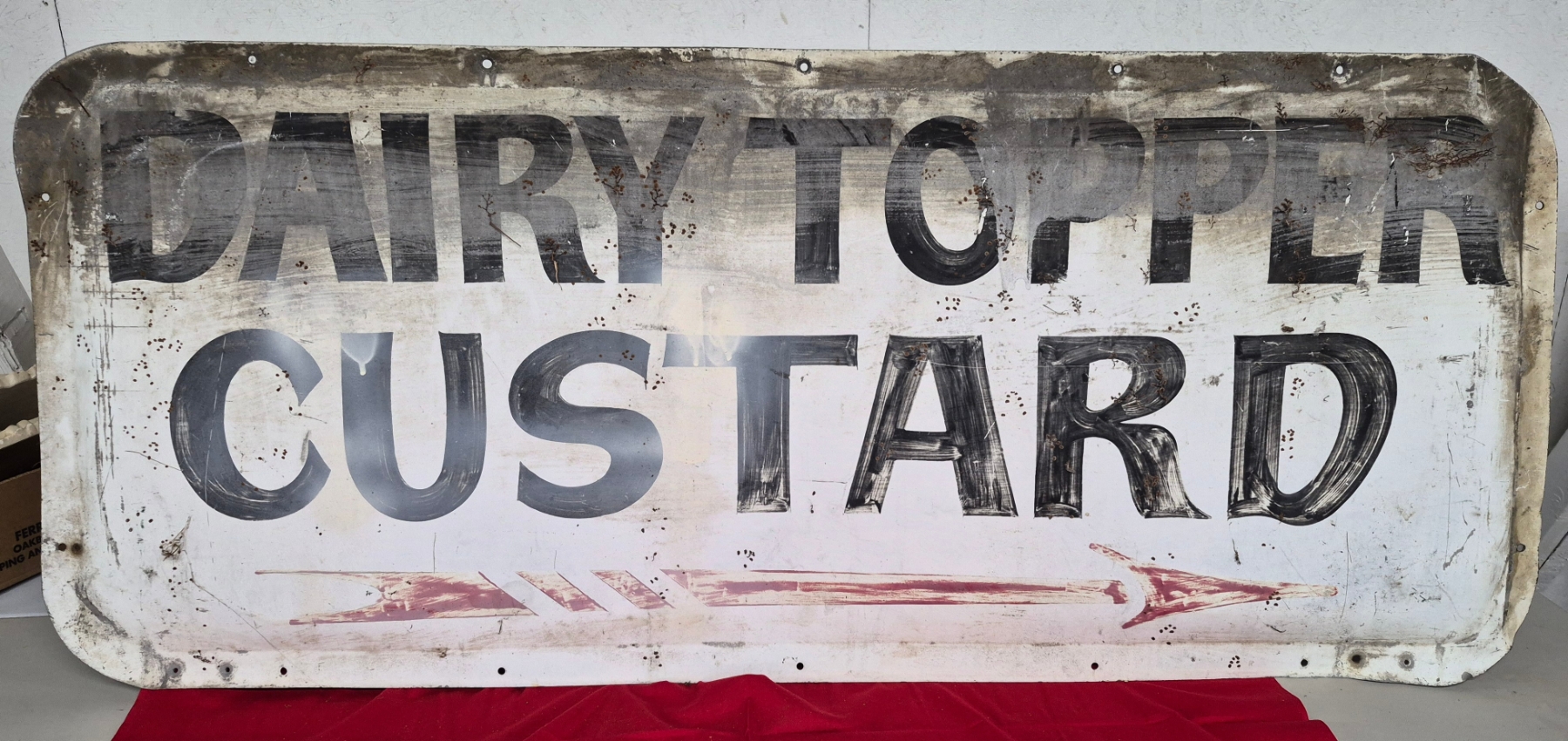 Vintage All Original Frozen Custard Advertising Sign 1 of 2 offered ...
