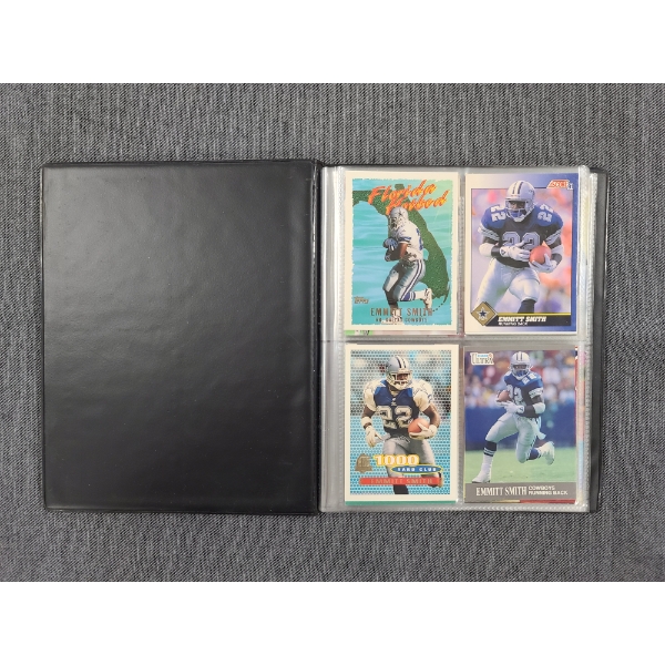 Assorted Trading Card Binder Filled With Many Emmitt Smith, Some Charles Barkley, Dan Marino & More!
