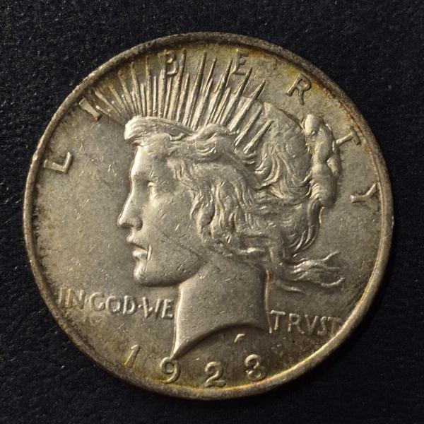 1923 Peace Silver Dollar - AU Condition See Pics
