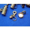 Image 3 : Sterling Silver Bracelet Charms, Earrings, Golf Cufflinks, & Size 7.5 Ring; Total Weight: 28.6g 