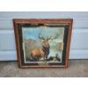 Image 1 : Vintage Wood Framed "Monarch of the Glen" Print