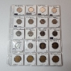 Image 1 : Binder Page of Assorted Years Canadian Quarters, $2 Coins, & $1 Coins