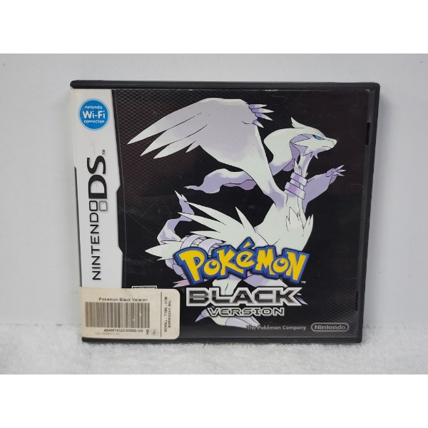 EMPTY Pokemon Black Version Nintendo DS Original Video Game Case & Books ~ NO GAME CARTRIDGE PRESENT
