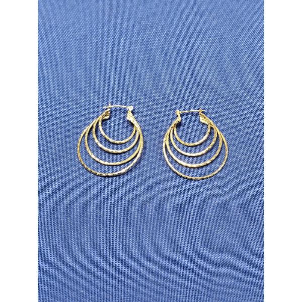 14k Gold Multi-Hoop Earring Set (3.7g)