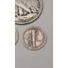 Image 7 : U.S 1937 Walking Liberty 90% Silver Half Dollar & 1939, 1941 90% Silver Mercury Dimes - FV: $0.70