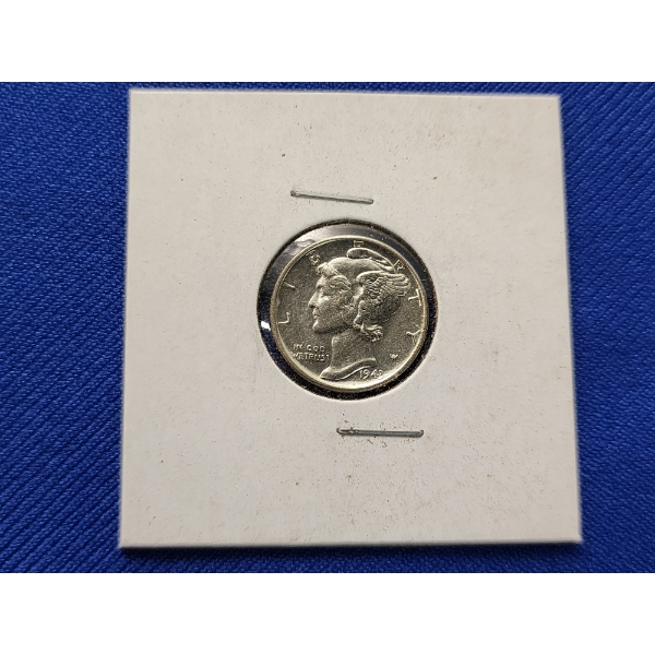 1943 Mercury 90% Silver Dime - Nice Higher-Grade Coin