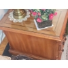 Image 2 : Living Room End Table As Shown 3 Drawers - Separate Glass Top - 28 x 18 - 21" Height