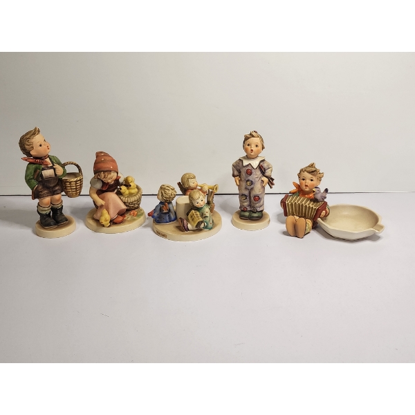 Lot of 5 Vintage Hummel Goebel Porcelain Figurines - Great Condition!