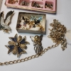 Image 7 : Large Lot of Assorted Fashion Jewelry Items: Pins, Necklace, Bracelet, Lots of Earrings - See Photos