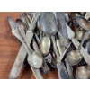 Image 2 : AROUND 6 LBS OF ASSORTED SILVERPLATED SILVERWARE ~ Assorted Styles & Makers!