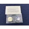 Image 2 : 1972 Eisenhower Uncirculated Silver Dollar - 40% Silver - FV $1.00 - in plastic packaging with note 