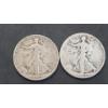 Image 1 : U.S 1945-S & 1945-D Walking Liberty 90% Silver Half Dollars - Face Value: $1.00