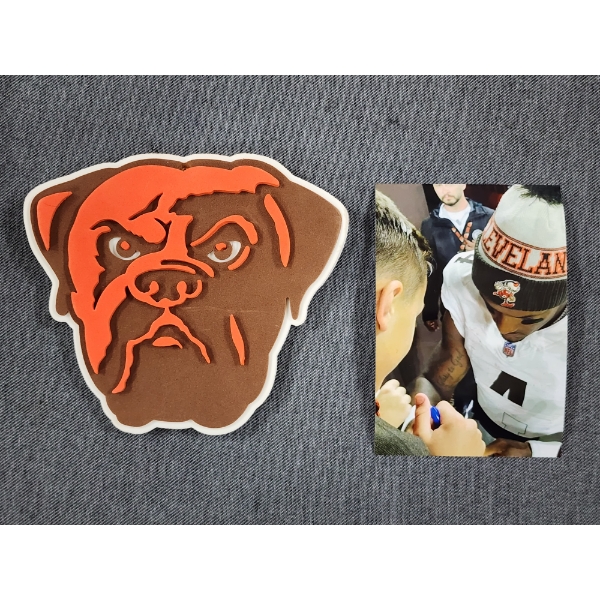 Deshaun Watson Autographed Foam Dawg Pound Ornament 
