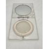 Image 1 : Rare 1950s Lucite Clear Powder Compact With Mirror In Excellent Condition