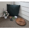 Image 1 : PICKUP IN CANTON - Large Throw Pillow, Wood Lazy Susan, Coasters, Flower Arrangement 