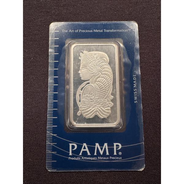 Beautiful PAMP .999 One Troy Ounce Fine Silver - Mint Condition