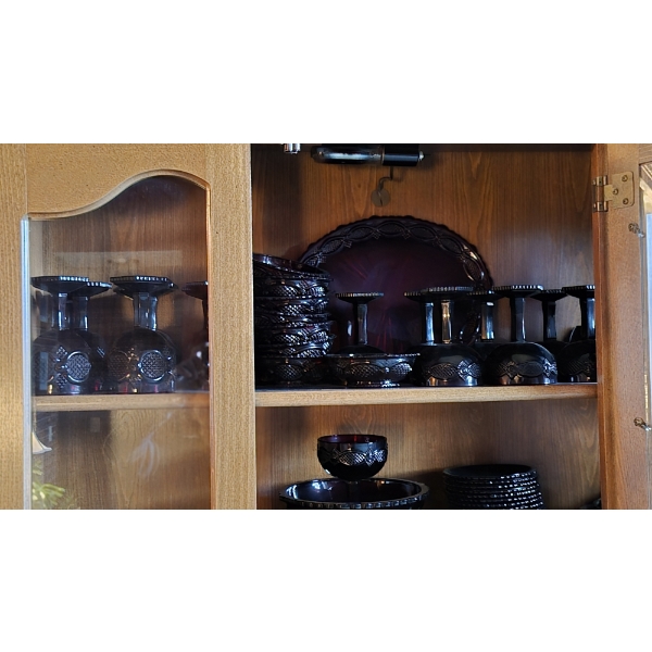 Louisville Home Pickup - MASSIVE COLLECTION - "DEEP RUBY" GLASSWARE PLATES CUPS & MORE - SEE PICS